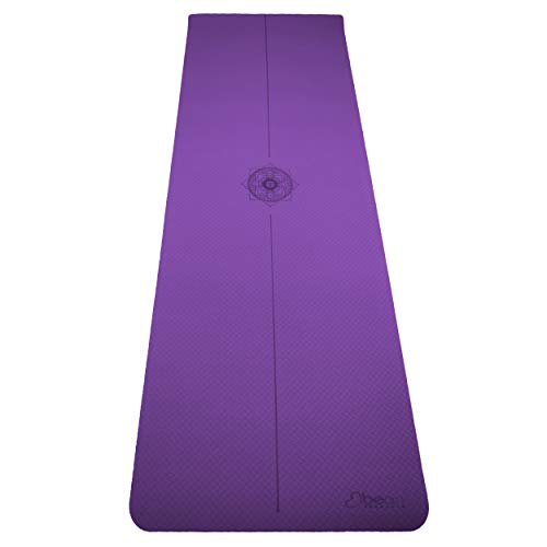 SuperLite TPE Yoga Mat for Exercise - 6mm Thick Comfortable Workout Exercise GYM Mat for Adult - Eco Friendly Extra-long Non Slip Yoga Mat for Yoga, Pilates, Gym and Stretching - 72”x24” - color: Violet