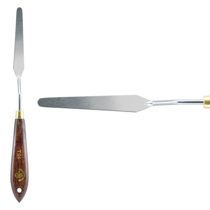 Creative Mark Stainless Steel Palette Knife Painting Tools - Paint Palette with Wooden Handle - Variety of Shapes and Sizes - 34T, 3-1/4 in - color: 34t, size: 3-1/4 in