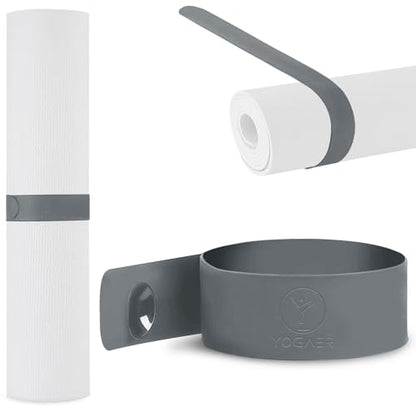 Yoga Mat Carrier Strap, Adjustable Thick Straps Sling for Carrying Large Mats, Stretching Band - color: 1pc Slap Band Grey