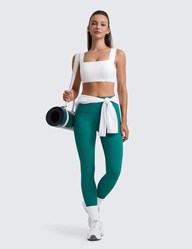 CRZ YOGA Butterluxe Wide Strap Sports Bras - color: White, size: X-Large