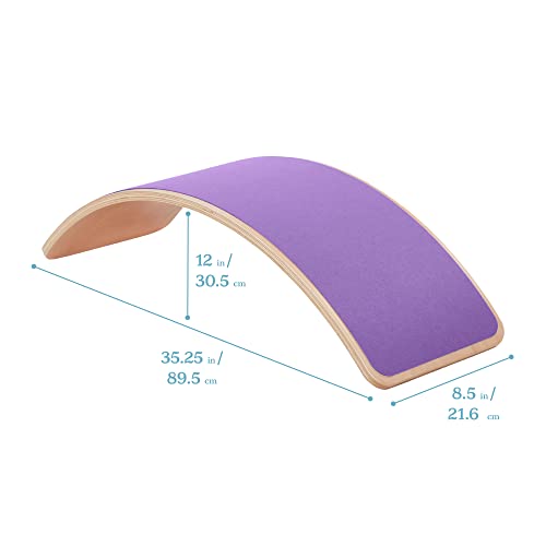 ECR4Kids Balance Board, Montessori Toy, Purple - color: Purple