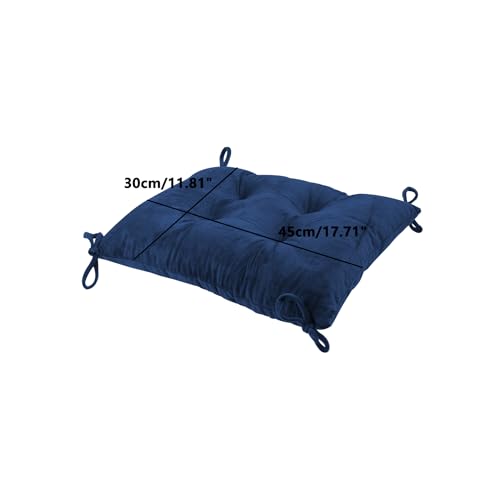 Square Pillows Seating, Thick Meditation Floor Pillow,Flexible Large Pillows Seating,2PCS Color Chair Pads Cushions,Square Floor Pillows for Game Yoga Indigo, 30 * 45cm/11.81 * 17.71" - color: Indigo, size: 30*45cm/11.81*17.71"