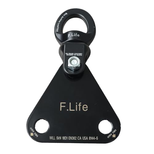 Aerial Trapeze Hardware -Triangle Spreader Plate and Shackle Swivels Rigging Set 360 Rotation for Straps Yoga Sling Hammock Lyra Hoop Two Point Apparatus Hanging From a Single Rig Point spin