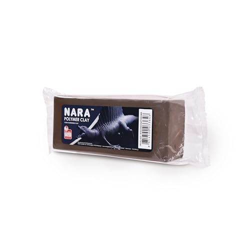 NARA Polymer Baking Clay, 1 Color, 1 Block, 454g (1 lb.) (Chocolate Brown) - color: Chocolate Brown