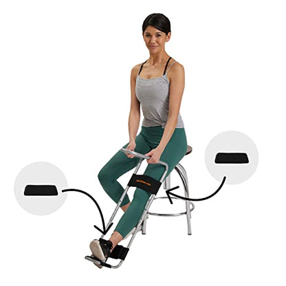 IdealKnee Knee Extension Device Knee Stretcher Knee Rehab Equipment 2 Pads | ACL & MCL Recovery Support, Knee Mobility Training, Therapy Rehab Use, Adjustable Extension Design, Supports Range of Motion