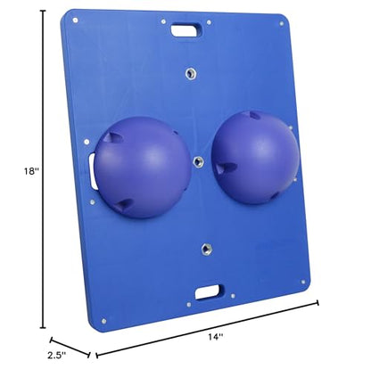 CanDo Balance Board 14x18 Inch, 2.5 Inch Height, Blue - color: Blue: Difficult, style: Rectangular