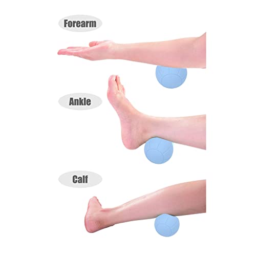 Uxsiya Double Deep Tissue Peanut Massage Ball Soft Silicone Massage Ball for Neck Back Legs Shoulders HIPS