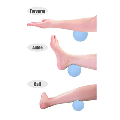 Uxsiya Double Deep Tissue Peanut Massage Ball Soft Silicone Massage Ball for Neck Back Legs Shoulders HIPS