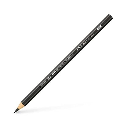 Faber-Castell Graphite Aquarelle Water-Soluble Single Pencil, 6B