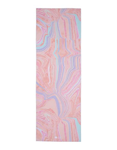 yogadesignlab | The HOT Yoga Towel | Premium Non Slip Colorful Towel | Designed in Bali | Eco Printed + Quick Dry + Mat Sized | Ideal for Hot Yoga, Bikram, Ashtanga, Sport, Travel! (Pearl)