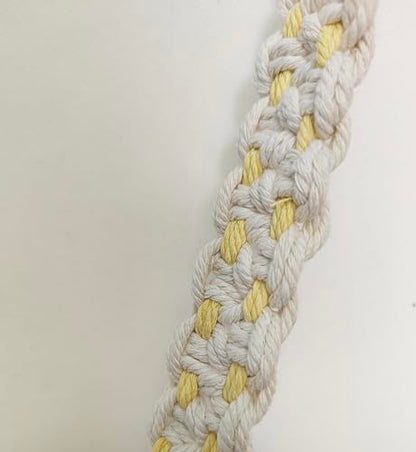 kiido Macrame Yoga Mat Carrying Strap [MAT NOT Included], Hand Woven Multi-use Strap/Carrier for Your Yoga Mat, Exercise Mat - color: Ivory