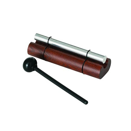 Woodstock Wind Chime Zenergy Solo Mini Hand Chime, Dark Teak (5") Musically Tuned for Meditation, Yoga and Mindfulness, Bell Percussion Instrument for Teachers and Classrooms