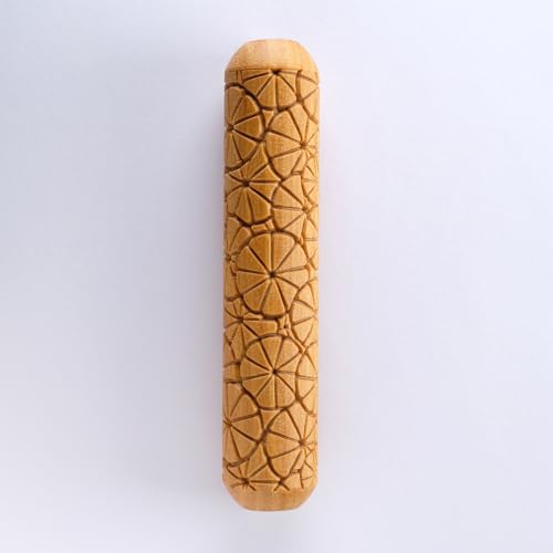 MKM Pottery Tools Wood Big Hand Rollers for Clay (BHR-146 Citrus Slices) - color: BHR-146 Citrus Slices