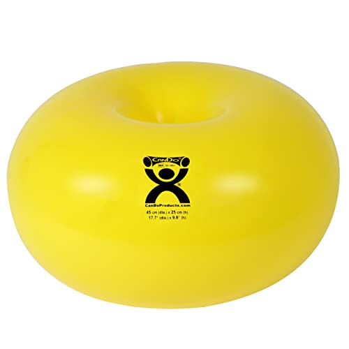 CanDo Donut Exercise, Workout, Core Training, Swiss Stability Ball for Yoga, Pilates and Balance Training in Gym, Office or Classroom - style: 18-inch