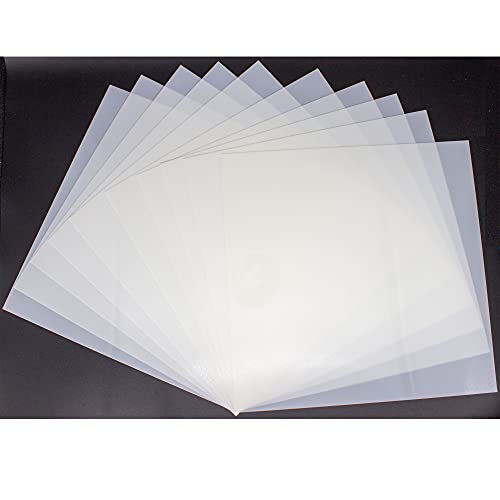10PCS 10mil Blank Mylar Stencil Sheets,12X12 inch Milky Translucent PET Blank Stencils Sheets,Template Material for Laser Cutting Machines , Food-Safe Craft Plastic - size: 10mil, 12" x 12”, 10 Pack
