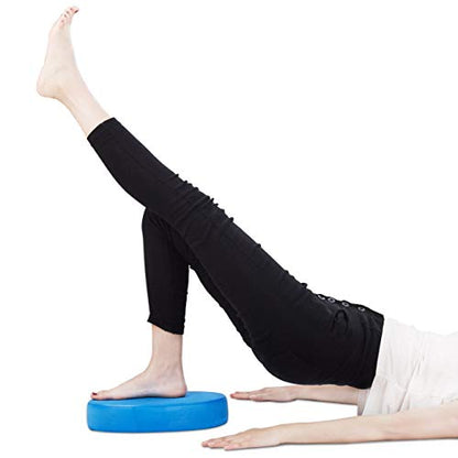 Stability Trainer Pad - Foam Balance Exercise Pad Cushion for Therapy, Yoga, Dancing Balance Training, Pilates,and Fitness (Blue)