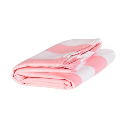 Dock & Bay Beach Towel - Quick Dry, Sand Free - Compact, Lightweight - 100% Recycled - Includes Bag - Cabana - Light Pink - Large (160x90cm, 63x35) - color: Cabana - Light Pink, size: Large (160x90cm, 63x35")