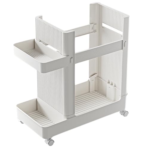 Yoga Mat Storage Basket Large Capacity Fitness Equipment Storage Rack with Wheels Sports Equipment Trolley Basket Fitness Equipment Sports Tools Organizer (White)