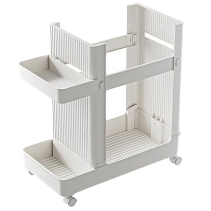 Yoga Mat Storage Basket Large Capacity Fitness Equipment Storage Rack with Wheels Sports Equipment Trolley Basket Fitness Equipment Sports Tools Organizer (White)