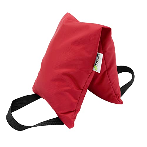 Yoga Sand Bags for Working Out - Reinforced Nylon Fabric Exercise Weight Bag with Double Handles for Secure Grip - Weighted Fitness Equipment for Yoga, Pilates & Training - Made in USA, 10 lbs - color: Red