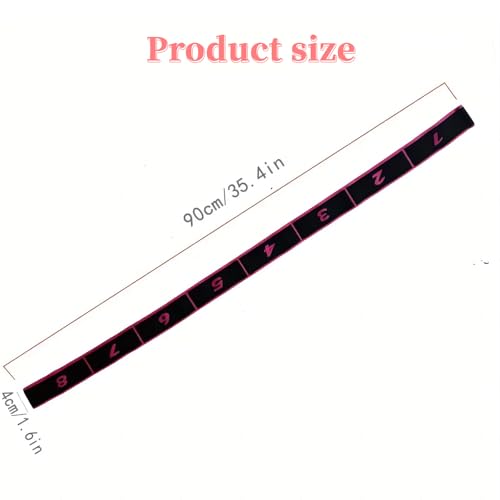 UncleS Elastic Tension Band Exercise Pull Rope Stretch Rope 8 Segment Pilates Stretching Band Female Resistance Training Equipment Fitness Exercise Resistance With Number - color: C