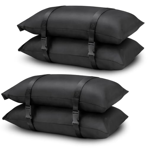 200 LBS Sand Bags for Weight (4-Pack), Umbrella Base Weight Sandbags | Heavy Duty Fillable Sandbags (Sand Not Included) for Trampoline, Poolside, Cantilever Umbrella Stands, Garden & Backyard - size: 4 X 50 LBS
