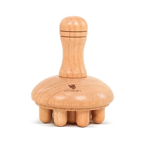 Wooden Mushroom Massager, Wooden Body Contouring Therapeutic Tool