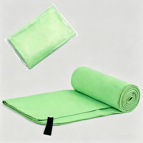 Microfiber Quick Dry Sports Towels, Absorbent Gym Towels, Lightweight Portable Sweat Towels for Yoga, Travel & Outdoor Sports (Green,40 * 80cm) - color: Green, size: Medium