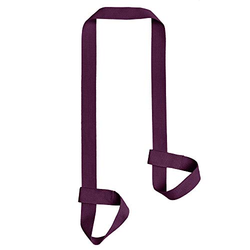 ZOOEASS Yoga Mat Strap, Adjustable Durable Yoga Mat Carrier & Stretching Strap, Multiple Color Choices - color: Deep Purple, size: 5.9feet