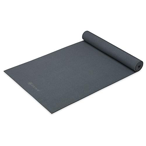 Gaiam Yoga Mat - Premium 5mm Solid Thick Non Slip Exercise & Fitness Mat for All Types of Yoga, Pilates & Floor Workouts (68" x 24" x 5mm) - color: Folkstone Grey