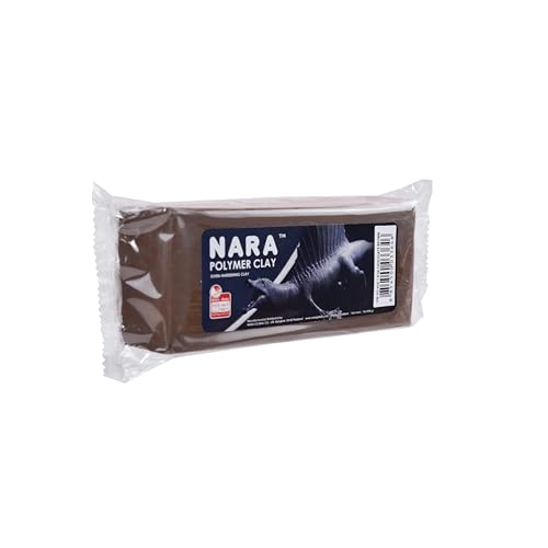 NARA Polymer Baking Clay, 1 Color, 1 Block, 454g (1 lb.) (Chocolate Brown) - color: Chocolate Brown