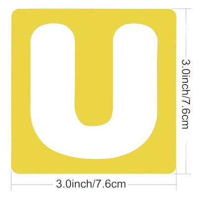 TecUnite 26 Pcs Alphabet Letter Stencils Plastic,3 X 3 Inches | A-Z Templates, Painting and Learning Tools, Reusable in Classrooms, Bulletin Boards, DIY Crafts, Signs, School Projects - size: 3 x 3 Inches