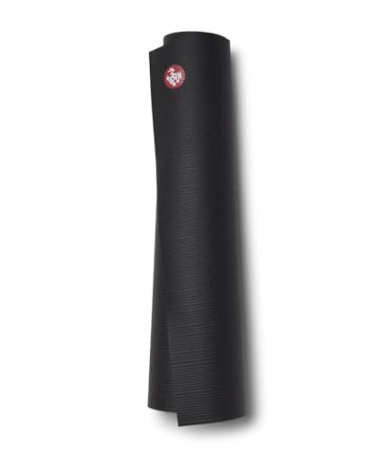 Manduka PROlite Yoga Mat 4.7mm | Lifetime Durability | Hygienic Construction | Teacher Approved - color: Black, size: 68" x 24"