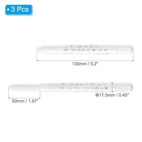 PATIKIL Gel Crayons, 3PCS Watercolor Crayons Silky Water Soluble Twist Bulk for Artists Coloring Drawing Painting, White Crayon - color: White