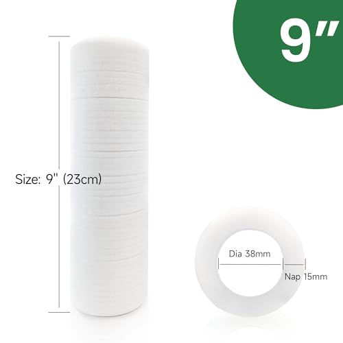 VOOMEY 9 inch Foam Paint Roller Cover(Blade-Cut Sponge), Pack of 3 | High Absorption Foam Paint Roller 9 Inch,Paint Roller for Painting Walls,Cabinet,Ceilings,House - color: 3pcs White
