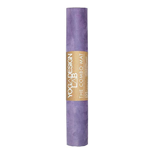 YOGA DESIGN LAB | The Combo Yoga Mat | 2-in-1 Mat+Towel | Eco Luxury | Ideal for Hot Yoga, Power, Bikram, Ashtanga, Sweat | Studio Quality | Includes Carrying Strap! - color: Breathe, size: 3.5mm