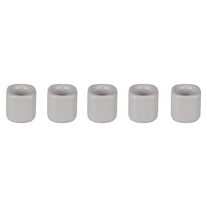 Mega Candles 5 pcs Gray 1/2 Inch Diameter Ceramic Chime Ritual Spell Candle Holders, Great for Casting Chimes, Meditation, Rituals, Spells, Vigil, Witchcraft, Wiccan Supplies - color: Gray, size: 5 Pieces