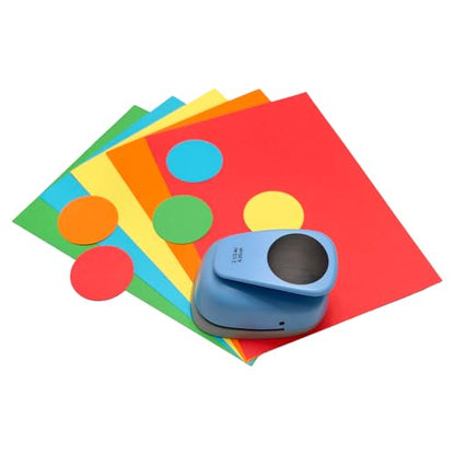Circle Punch, Paper Punch,2.5 inch Circle Hole Punch Cutters for for Paper Crafts, Cardstock, Gift Wrapping, Scrapbook Tools Cards, Arts Fun Projects, Christmas, Birthday Gifts(Blue). - size: 2.5 Inch