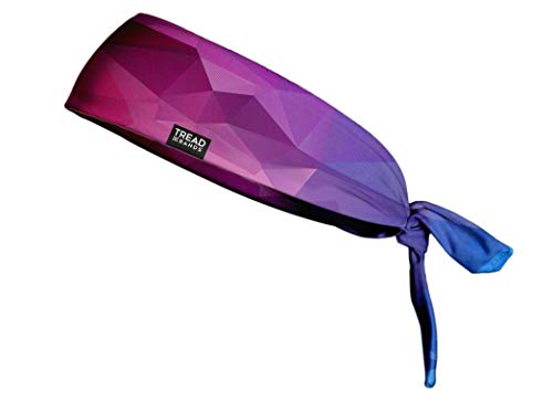 TreadBands All Terrain Tieback Non Slip Headband - Designs. Guaranteed to Stay in Place, Keeps Sweat Out of Your Eyes, Patented Grip Technology. - color: Designs - Rainbow Block