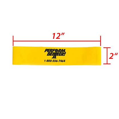 Perform Better Mini Band Resistance Loop - Exercise Bands - color: g) Set of 10 - 12x2