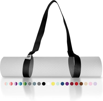 Tumaz Yoga Mat Strap Adjustable Carrier for All Yoga Mats, 2 Sizes - color: 11. Just Black, size: 64 IN