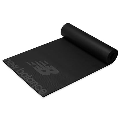 New Balance 10mm Thick Fitness Mat - Exercise Workout Mat Yoga Mats for Women and Men - Non Slip and Easy to Clean
