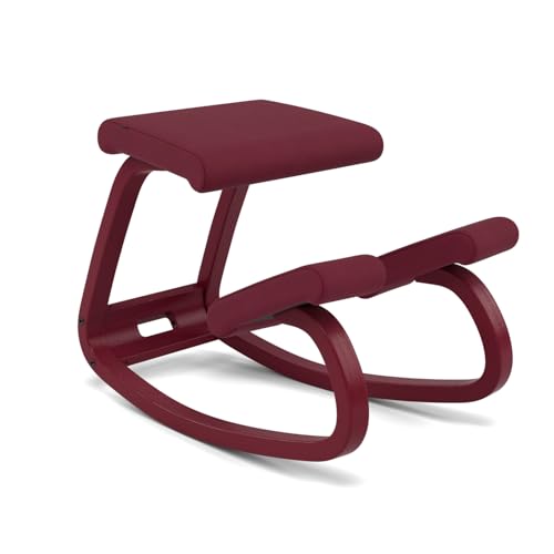 Varier Ergonomic Kneeling Chair, Rocking Knee Stool for Home Office Desk - color: Plum