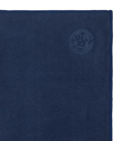 Manduka eQua Hand Towels - 16" | Rapid Moisture Activated Grip | Quick Drying, Soft Microfiber | Machine Washable | 16 x 24 inches | Midnight - color: Midnight, size: 16" x 24"