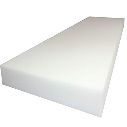 Mybecca Upholstery Foam Cushion Sheet High Density,2 H x 24 W x 72 L - color: White, style: 2x24x72