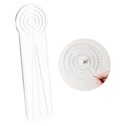 30cm Mandala Ruler Tool with Holes, Mandala Dot Art Circle Maker, Compass Protractor Straight Dotting Ruler for Dot Art Geometric Mandala Pattern Design