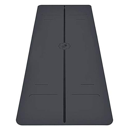Liforme Evolve Yoga Mat - Patented Alignment Design, Advanced Non-Slip Grip - color: Grey
