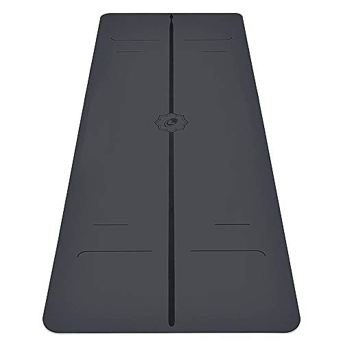 Liforme Evolve Yoga Mat - Patented Alignment Design, Advanced Non-Slip Grip - color: Grey