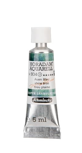 Schmincke - HORADAM® AQUARELL, Super Granulation, 14 934 001 Shire Blue, 5 ml tube, very strong granulating colors, finest, super granulating watercolors - color: 934 shire blue