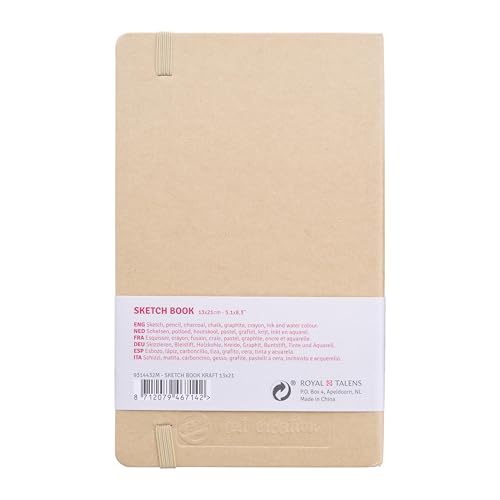 Talens Japan T9314-432M 452213 Art Creation Sketchbook, Drawing Notebook, 5.1 x 8.3 inches (13 x 21 cm), Craft Paper - color: craft paper, size: 13×21cm